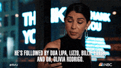 Episode 1 Olivia Rodrigo GIF by NBC