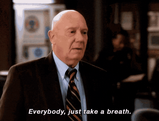 Calm Down Law And Order GIF by Chris Cimino