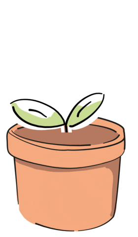 Flower Grow Sticker by MsSlow -Paper&Illustration-