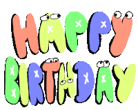 Happy Birthday Hb Sticker by Vincent Winter