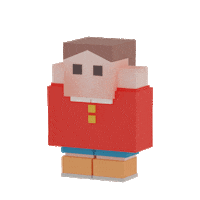 Pixel Wo Sticker by haenhaeno0o