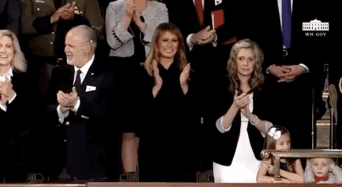 Melania Trump Applause GIF by GIPHY News
