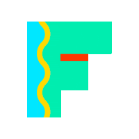 typography f Sticker by Zach Horst
