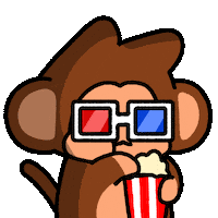 Film Popcorn Sticker
