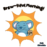 Coffee Sun Sticker by VeeFriends