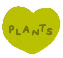 Heart Plant Sticker by furrylittlepeach