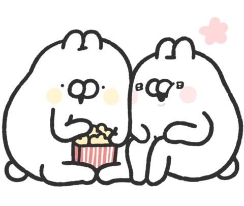 情侶 爆米花 Sticker