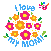Happy Mothers Day Sticker by binibambini