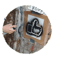Street Art Thumbs Up Sticker by Selfmadecrew