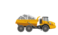 Baustelle Dumper Sticker by Albert Weil