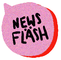 News Flash Sticker by Druck und Werte Creatives