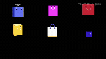 Animated Shopping Bags and Sale Icons Pack