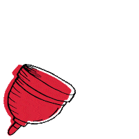 HeyGirlsUK period menstruation periods menstrual cup Sticker