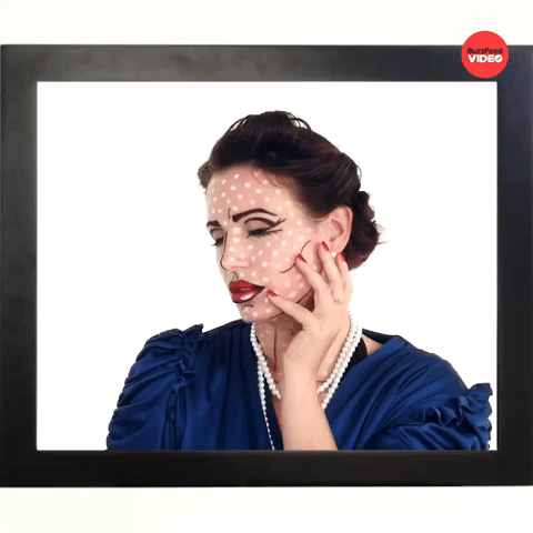 Pop Art Halloween Makeup Tutorial