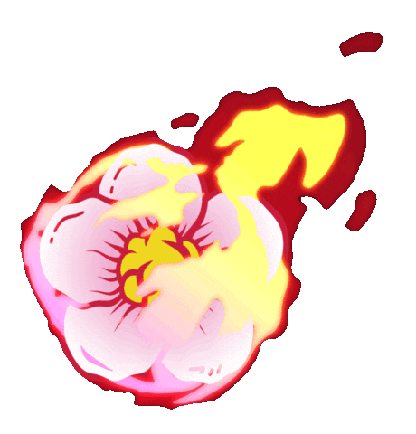 Fire Flower Sticker