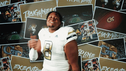 Georgia Tech Football GIF by Georgia Tech Yellow Jackets