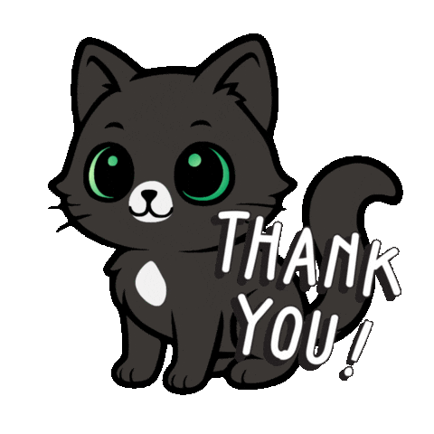 MimsCats giphyattribution thank you cats thanks Sticker