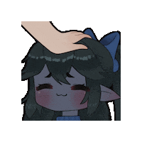 IcyPinaColada kawaii elf pina headpats Sticker