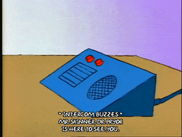 Season 1 Intercom GIF by The Simpsons