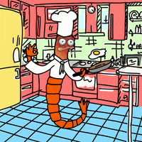 shrempin hello good morning nft breakfast GIF