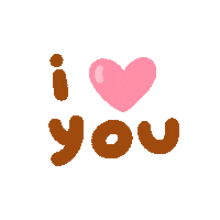 I Love You Hearts Sticker