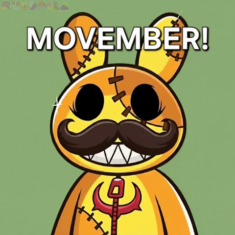 Movember Letitgrow GIF by RugDollz