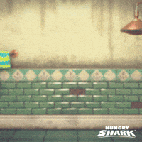 hungry-shark morning tired monday teeth GIF
