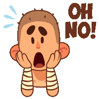 shocked oh no Sticker by Almost a Hero