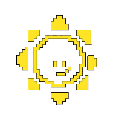 Pixel Summer Sticker