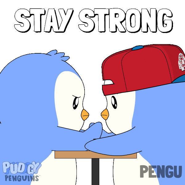 You Can Do It Good Luck Sticker by Pudgy Penguins