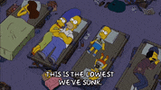homer simpson sleeping GIF