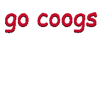Go Coogs Comic Sans Sticker by University of Houston