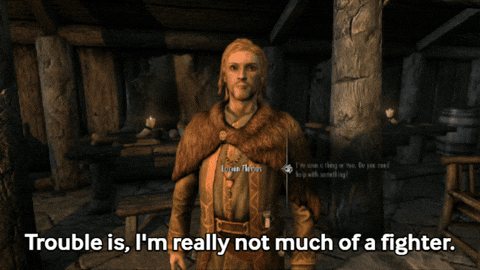 Im Weak Elder Scrolls GIF by Fire Mountain Productions