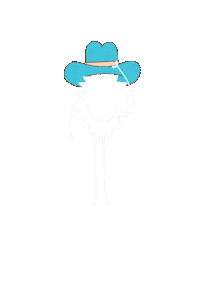 Hat Cowboy Sticker by Mamaka Bowls