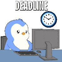 Working Work Day Sticker by Pudgy Penguins