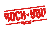 Rock You Sticker by aire retro