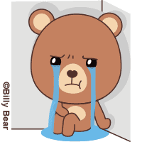 Billy_bear cartoon sad cry bear GIF