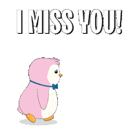 Sad Miss You Sticker by Pudgy Penguins