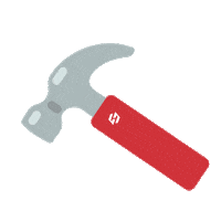 Van Der Heijden Hammer Sticker by Van der Heijden Bouwen kan anders