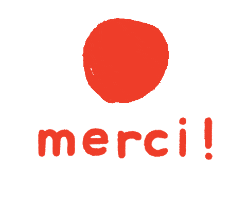 Heart Merci Sticker