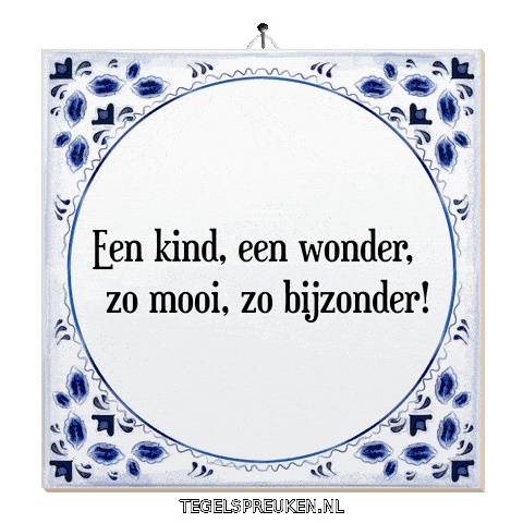Kind Wonder Sticker by Tegelspreuken.nl