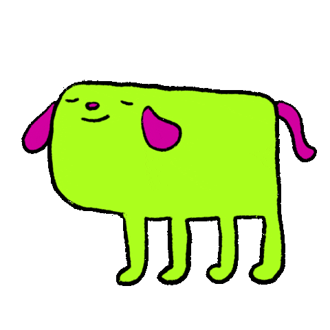 Happy Dog Sticker by curly_mads