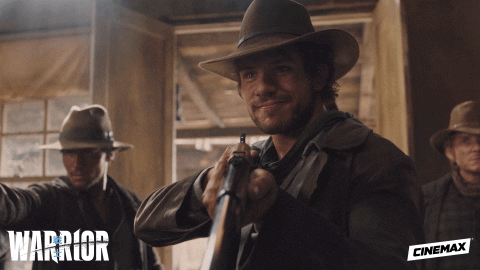 cinemax giphyupload cowboy warrior good day GIF