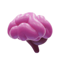 Brain Sticker by tkkjee