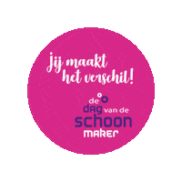 Dagvandeschoonmaker Sticker by OHCB Schoonmaakdiensten