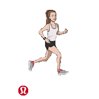 lululemonausnz running runner ambassador lululemon Sticker