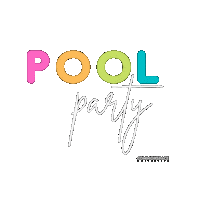 Pool Party Summer Sticker by Commonspace Collective