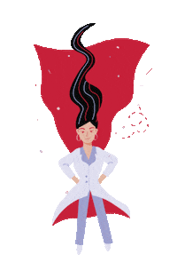 Superhero Superwoman Sticker by In Creative Company