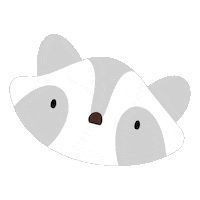 antoilustra mapache sabriamorporelpapel Sticker