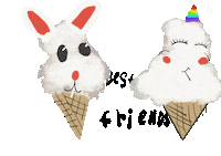 Happy Ice Cream Sticker